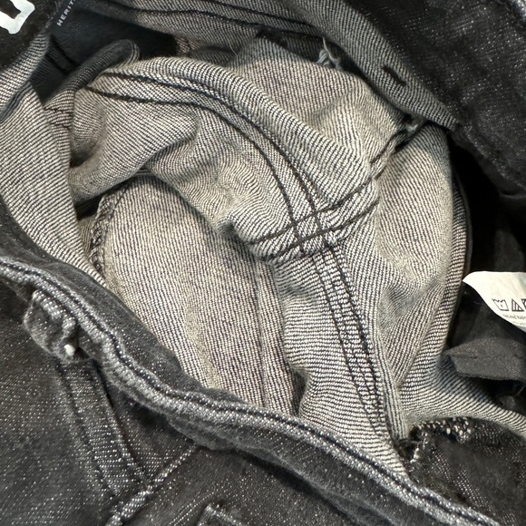 Lee Relaxed Fit High Rise Heritage Black Raw Hem Jean Shorts Size 6 - Picture 12 of 14